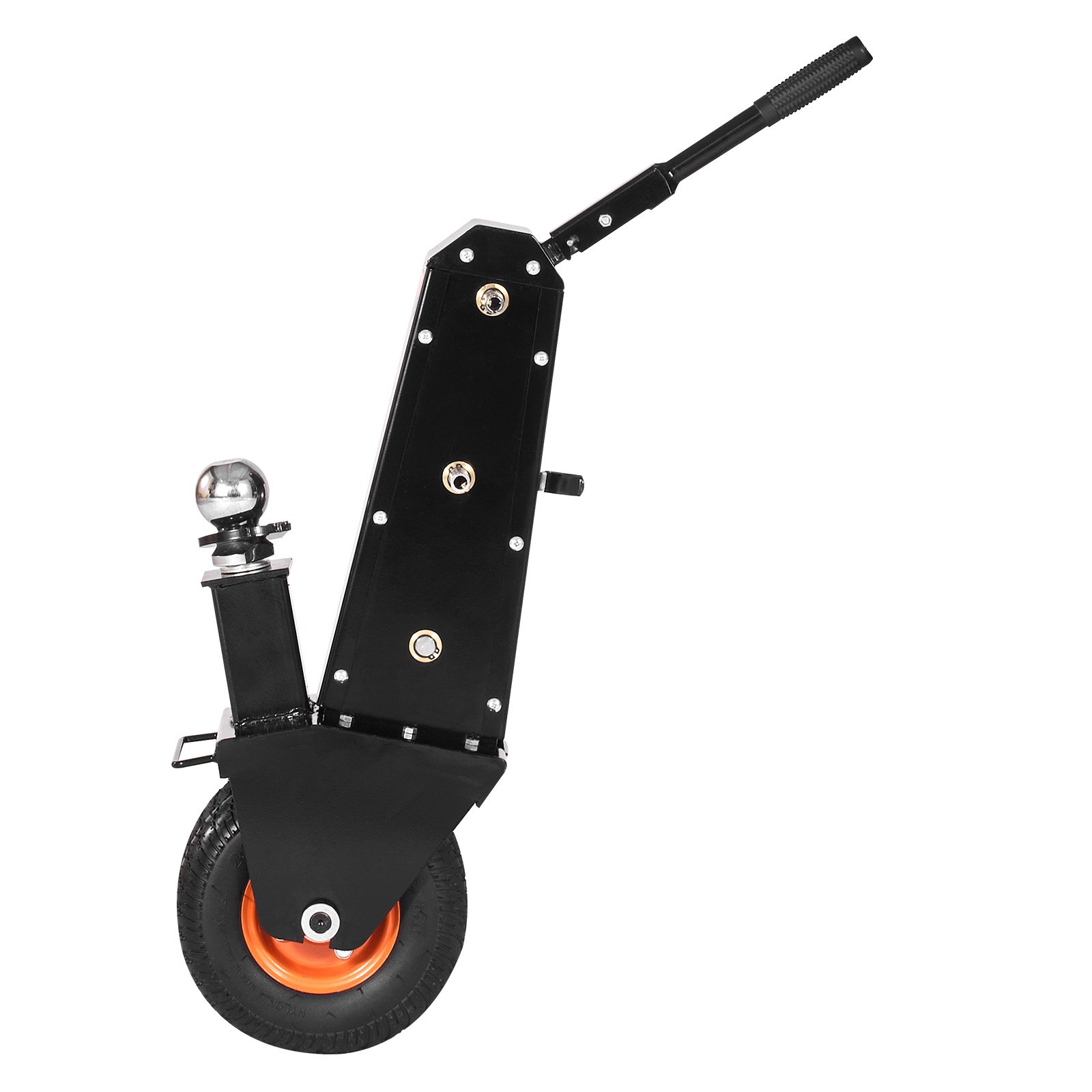 VEVOR Trailer Dolly, 1000lbs Tongue Weight Capacity, Trailer Mover Dolly with 2 inch and 2-5/16 inch Replaceable Hitch Balls, Pneumatic Tire, Manual or Electric Wrench Drive, for Moving RV Trailer