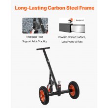 1000lbs Trailer Dolly 16.7 and 22 in Adjustable Height 2 in Ball 14 in Tires