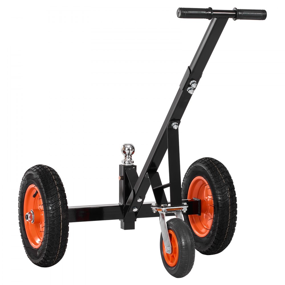 VEVOR Trailer Dolly, 1200lbs Tongue Weight Capacity, Carbon Steel Trailer Mover with 2 inch Ball, 15.2 inch Pneumatic Tires, Portable Tow Dolly for Moving RV Trailer
