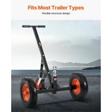 1200lbs Trailer Dolly 18 and 22 in Adjustable Height 2 in Ball 15.2 in Tires