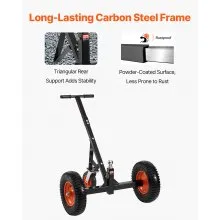 1200lbs Trailer Dolly 18 and 22 in Adjustable Height 2 in Ball 15.2 in Tires