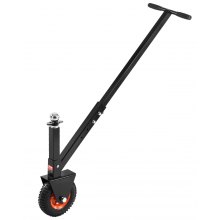 VEVOR 136kg Adjustable Trailer Dolly 16.5 and 22 in Height 1-7/8 and 2 in Balls 300lbs