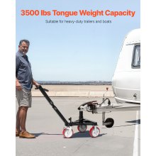 Trailer Dolly 3500lbs Tongue Weight Capacity 18 and 22 inch Height Adjustable