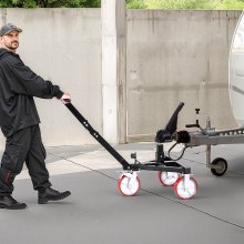 Remorque Dolly Capacité de poids de la languette de 3 500 lb Hauteur réglable de 18 et 22 pouces