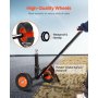 600lbs Trailer Dolly 16.5 and 22 inAdjustable Height 1-7/8 in Ball Solid Tires