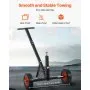 VEVOR Trailer Dolly, 600lbs Tongue Weight Capacity, Carbon Steel Trailer Mover with 1-7/8 in Hitch Ball and 10 in Solid Tires, Portable Tow Dolly for Moving Car RV Boat Trailer