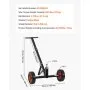 VEVOR Trailer Dolly, 600lbs Tongue Weight Capacity, Carbon Steel Trailer Mover with 1-7/8 in Hitch Ball and 10 in Solid Tires, Portable Tow Dolly for Moving Car RV Boat Trailer