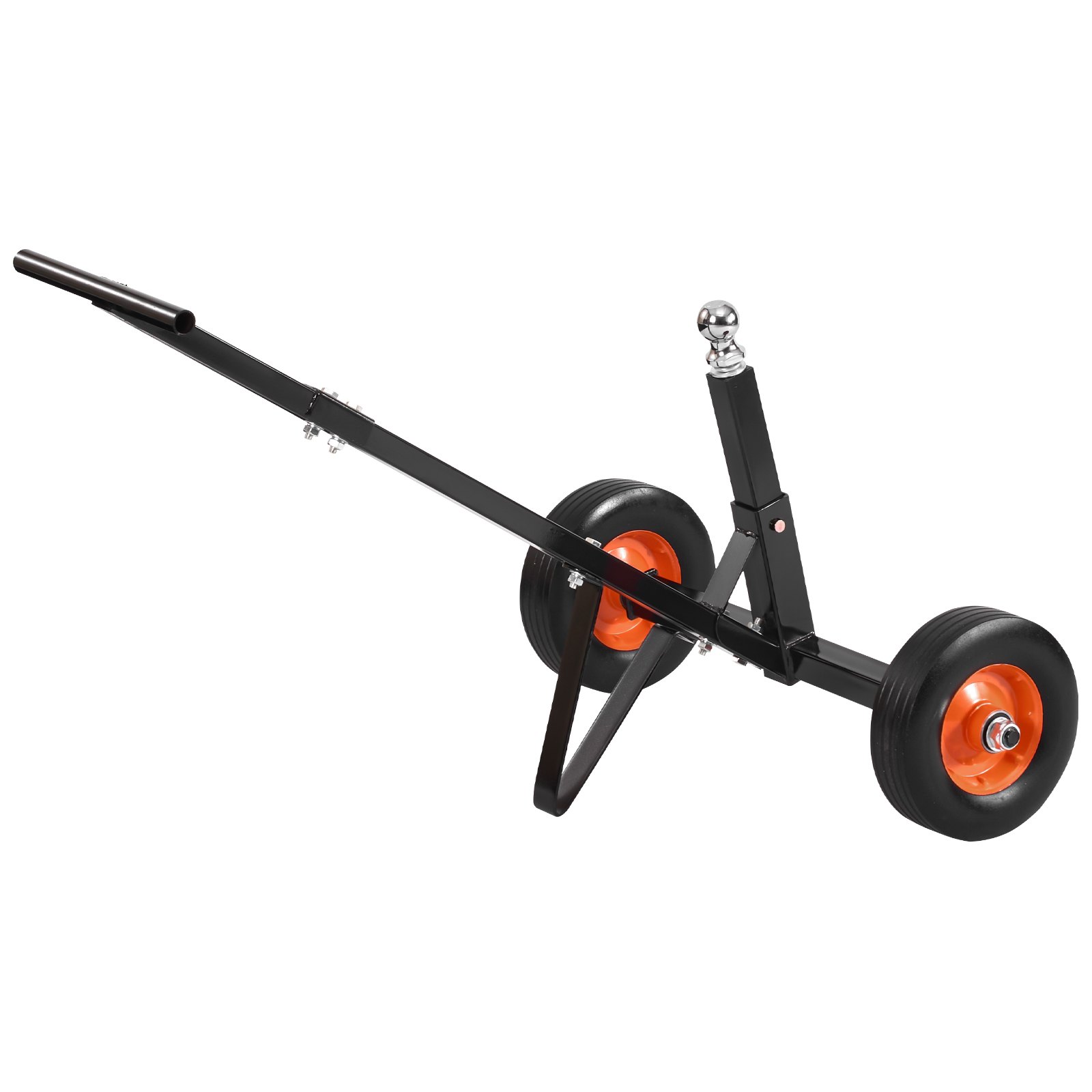 VEVOR Trailer Dolly, 600lbs Tongue Weight Capacity, Carbon Steel Trailer Mover with 1-7/8 in Hitch Ball and 10 in Solid Tires, Portable Tow Dolly for Moving Car RV Boat Trailer