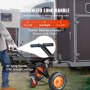 VEVOR Justerbar Trailer Dolly, 1000lbs tungvektkapasitet, Carbon Steel Trailer Mover med 19''-26'' justerbar høyde og 2'' kule, 16'' luftdekk og universalhjul, for flyttende bobilhenger
