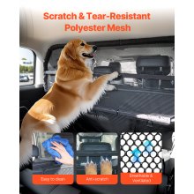 Dog Car Barrier 46" Wide Car Divider for Cargo Area Vehicle Pet Barrier