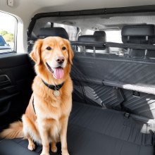 VEVOR Dog Car Barrier 46" Wide Car Divider for Cargo Area Vehicle Pet Barrier