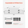 Dog Car Barrier 35.4"-60.6" Adjustable Pet Divider Gate for Trunk Cargo Area