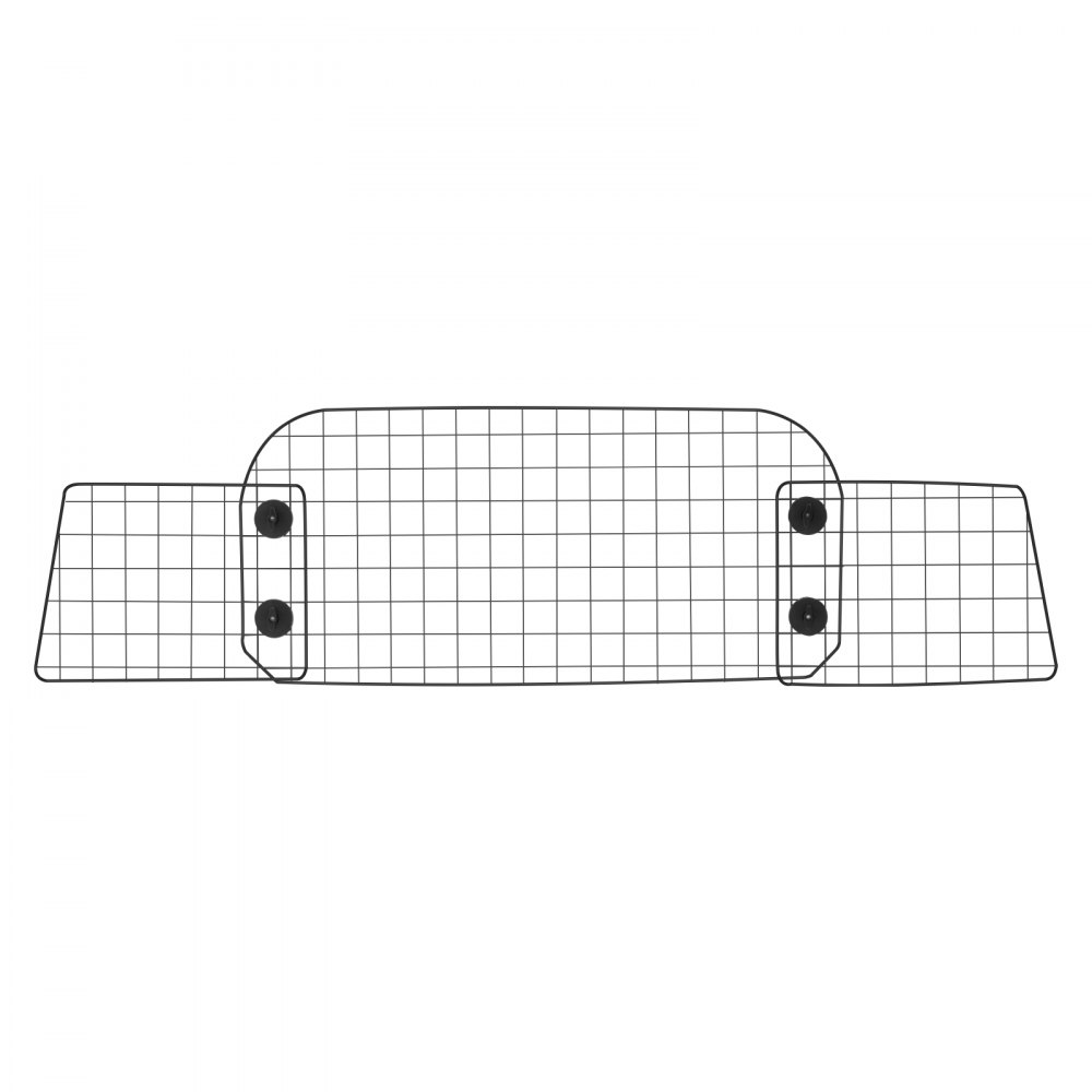 VEVOR Dog Car Barrier, 38"-66.3" Adjustable Car Divider for Trunk Cargo Area, Universal-Fit Back Seat Heavy-Duty Wire Mesh Dogs Separator Guard Net, Vehicle Pet Barrier for Sedans, Trucks and SUVs