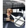 VEVOR Dog Car Barrier, 38.5"-61.6" Adjustable Car Divider for Trunk Cargo Area, Universal-Fit Back Seat Heavy-Duty Wire Mesh Dogs Separator Guard Net, Vehicle Pet Barrier for Sedans, Trucks and SUVs