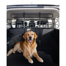 Dog Car Barrier Metal Adjustable Vehicle Pet Barrier Universal-Fit Pet Divider