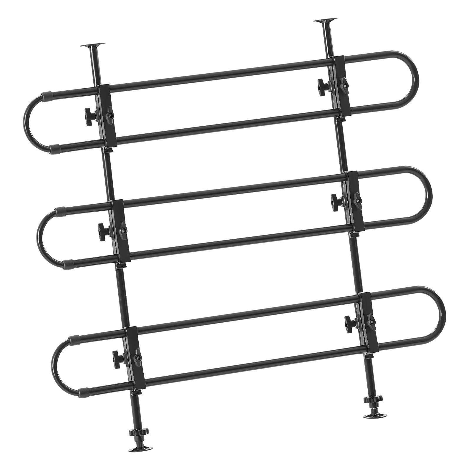 VEVOR Dog Car Barrier, Adjustable Universal-Fit Vehicle Pet Barrier for Cars, Trucks and SUVs, Easy to Install Dog Car Gate - Strong Metal Tubing Gate Divider, Keeps Pets off Passenger Seats, Black