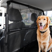 Dog Car Barrier 56" Wide Front Seats Installation Car Divider for Truck Vehicle