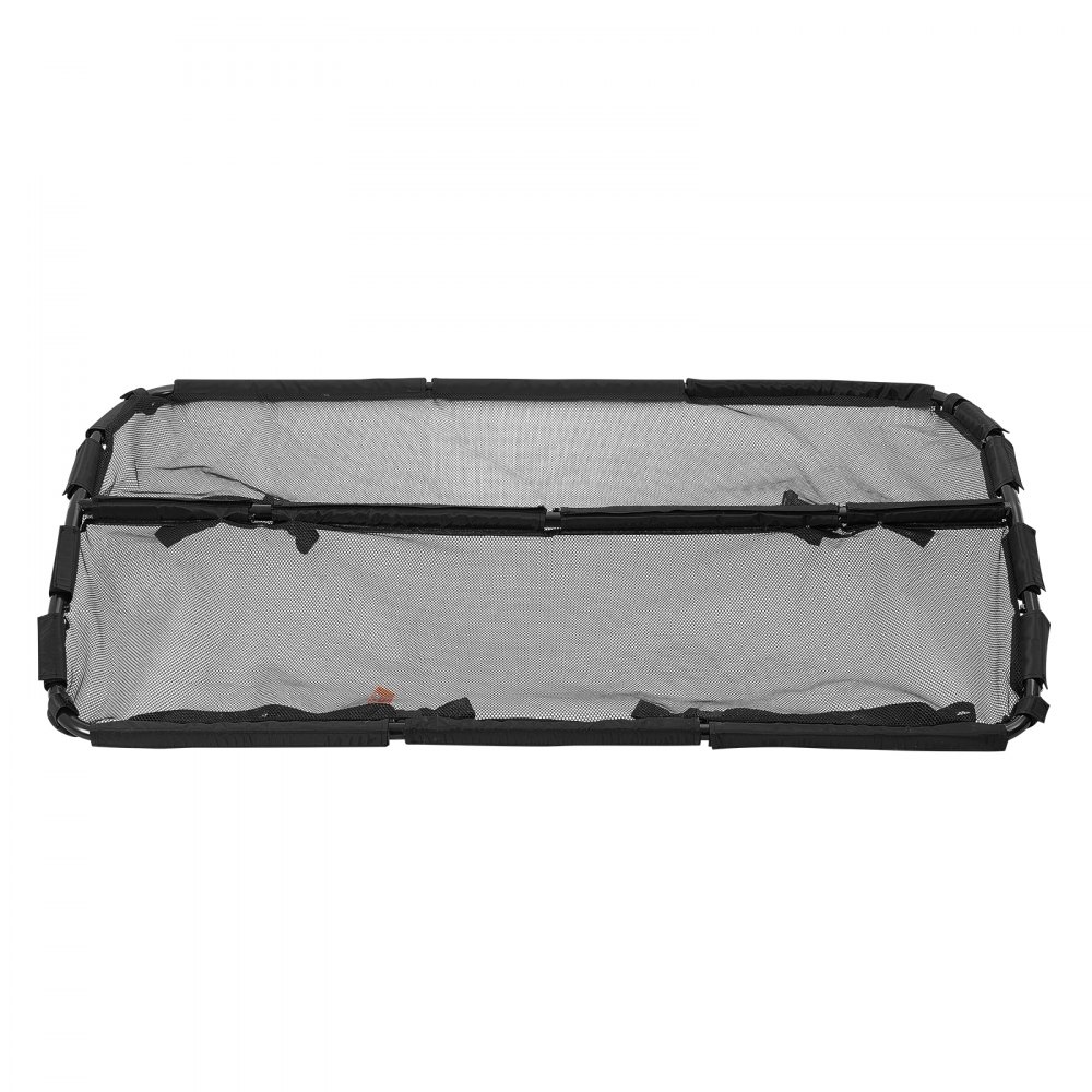 VEVOR Dog Car Barrier, 50" Wide Car Divider for Front Seats Installation, Vehicle Pet Barrier with See Through Net Mesh, Universal-Fit Dog Car Barrier for Mid-sized Sedans, Trucks, and SUVs, Black