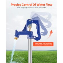 Χυτοσίδηρος βαρέως τύπου VEVOR Frost Proof Yard Hydrant 75'' Μήκος 48'' Βάθος Θάψεως