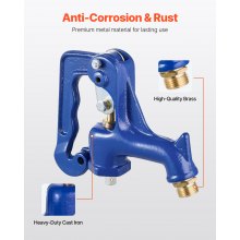 VEVOR Frost Free Outdoor Faucet Freeze Proof Yard Hydrant Replacement Head Blue