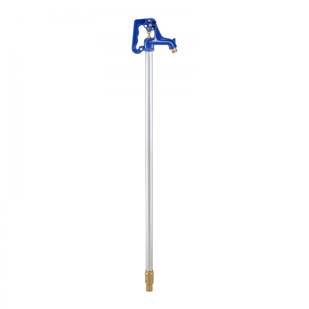 VEVOR Frost Proof Yard Hydrant, 980mm Freeze-Proof Outdoor Water Faucet with 305mm Bury Depth, G 3/4" Pipe Connection, Lever Handle + Handwheel, No Lead Freezeless Hydrant for Yard Garden Farm Irrigation