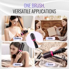 VEVOR Hair Blow Dryer Brush Ionic Hair Dryer and Styler with 65mm Oval Barrel