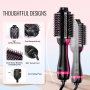 VEVOR Hair Blow Dryer Brush Dual Voltage Hot Air Styler with 2.95" Oval Barrel