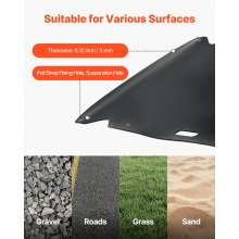 Yard Drag Sled 90 x 46 in 1500lbs Heavy Duty HDPE Glider Hauler Mat Pull Cable