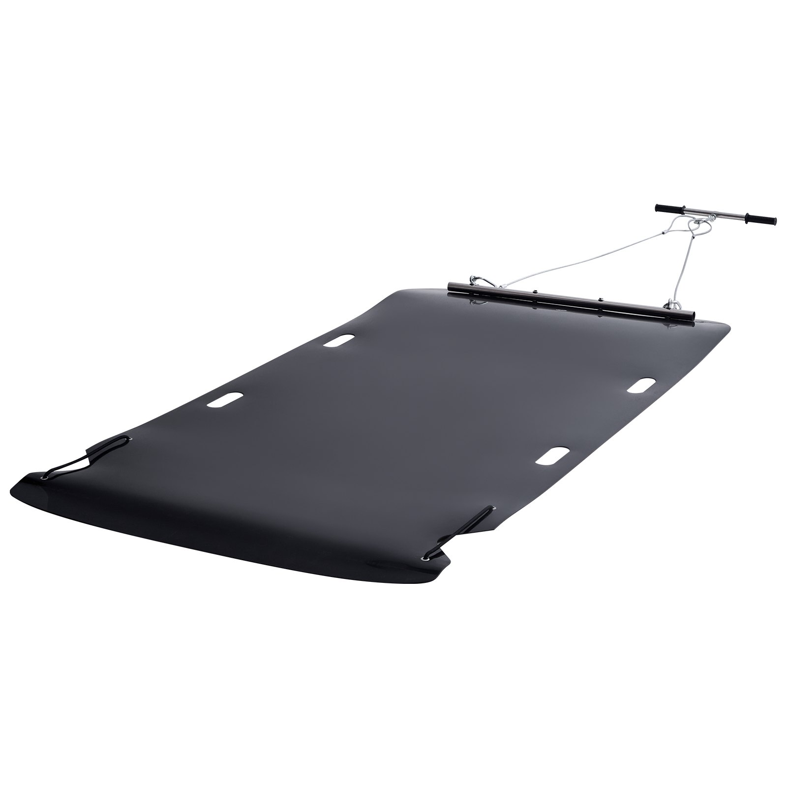 VEVOR Yard Drag Sled, 90 x 46 in, 1500lbs Heavy Duty Utility Sled, HDPE Drag Glider with Ropes & Pull Cables, Hand & Vehicle Use Game Hauler for Firewood Ice Fishing, Compatible with ATVs UTVs Tractors