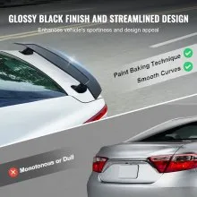 VEVOR GT Wing Car Spoiler, 46.3 inch Universal Spoiler, Compatible with most Sedans and Coupes, High Strength ABS Material, Car Rear Spoiler Wing, Racing Spoiler BGW/JDM Drift Glossy Black