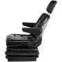 NEW LOW PROFILE SUSPENSION SEAT WITH ARMREST DOZER BACKHOE TRACTOR SKIDSTEER