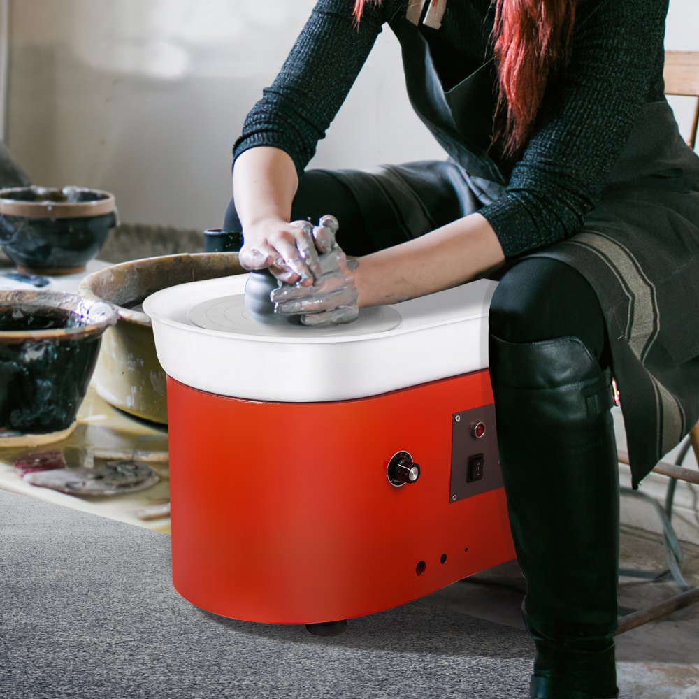 VEVOR Pottery Wheel 10in/25cm Ceramic Wheel Machine Clay Forming DIY Art Crafts