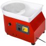 VEVOR Pottery Wheel 25cm Pottery Forming Machine 350W Electric Pottery Wheel DIY Clay Tool with Tray for Ceramic Work Ceramics Clay (25cm)