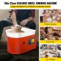 VEVOR Pottery Wheel 25cm Pottery Forming Machine 350W Electric Pottery Wheel DIY Clay Tool with Tray for Ceramic Work Ceramics Clay (25cm)
