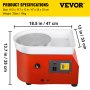 Torno de cerámica VEVOR de 25 cm para modelar arcilla, ideal para manualidades y manualidades.