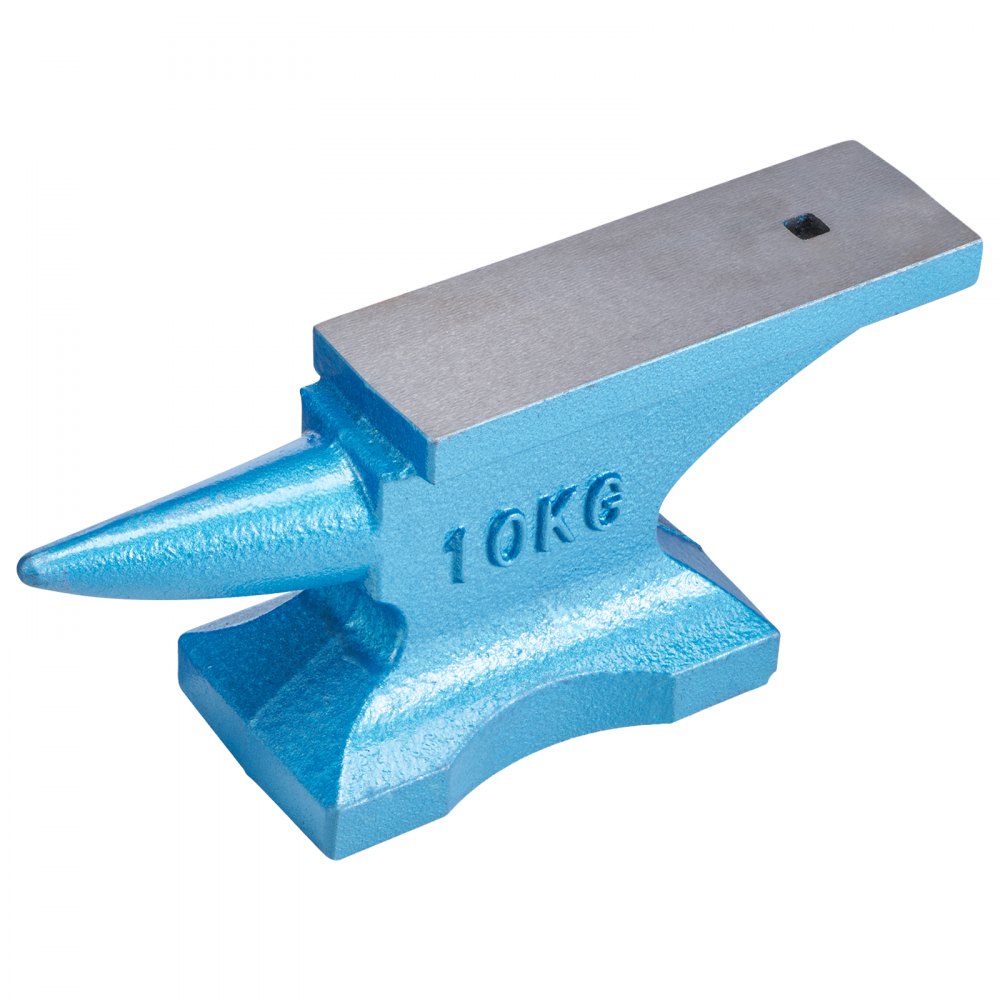 VEVOR Single Horn Anvil 22Lbs Cast Iron Anvil Blacksmith for Sale Forge Tools and Equipment Anvil Rugged Round Horn Anvil Blacksmith Jewelers Metalsmith Blacksmith Tool