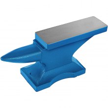 VEVOR Single Horn Anvil 25Lbs/11Kg Cast Iron Anvil Blacksmith for Sale Forge Tools and Equipment Anvil Rugged Round Horn Anvil Blacksmith Jewelers Metalsmith Blacksmith Tool