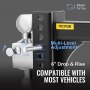 Nastaviteľné ťažné zariadenie VEVOR, 6" zdvíhacie a spúšťacie zariadenie s guľovým držiakom 2,5" prijímača Hodnotenie 22 000 LBS, 2 a 2-5/16 palcové guľôčky z nehrdzavejúcej ocele so zámkom na kľúče, pre ťahanie prívesov pre automobilové nákladné vozidlá