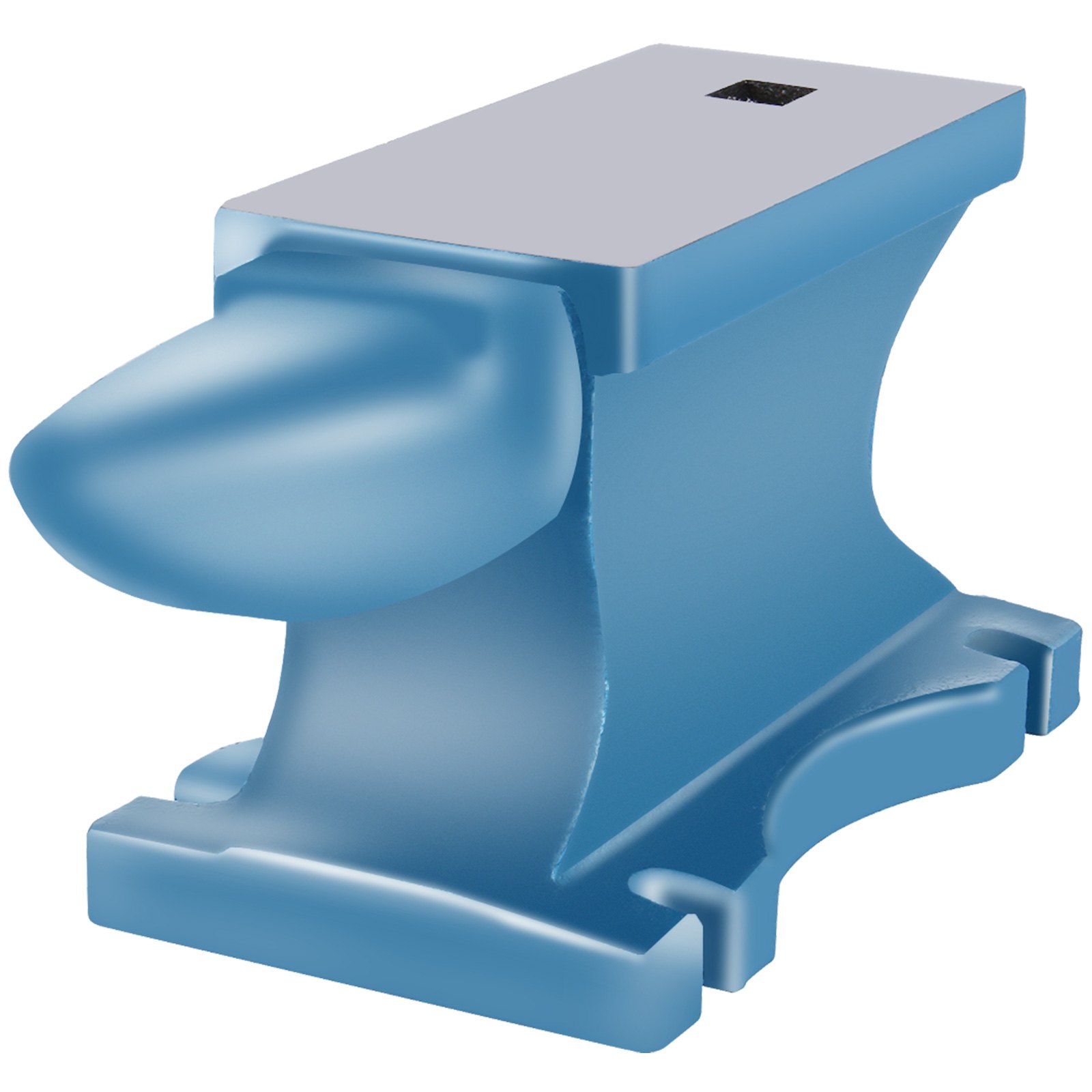 Enclume en Métal 99 lb, Enclume bleue, Conception stable, Idéal pour les métallurgistes/les forgerons dans tous les ateliers de métallurgie,idéal pour riveter/aplanir/forger/former du métal