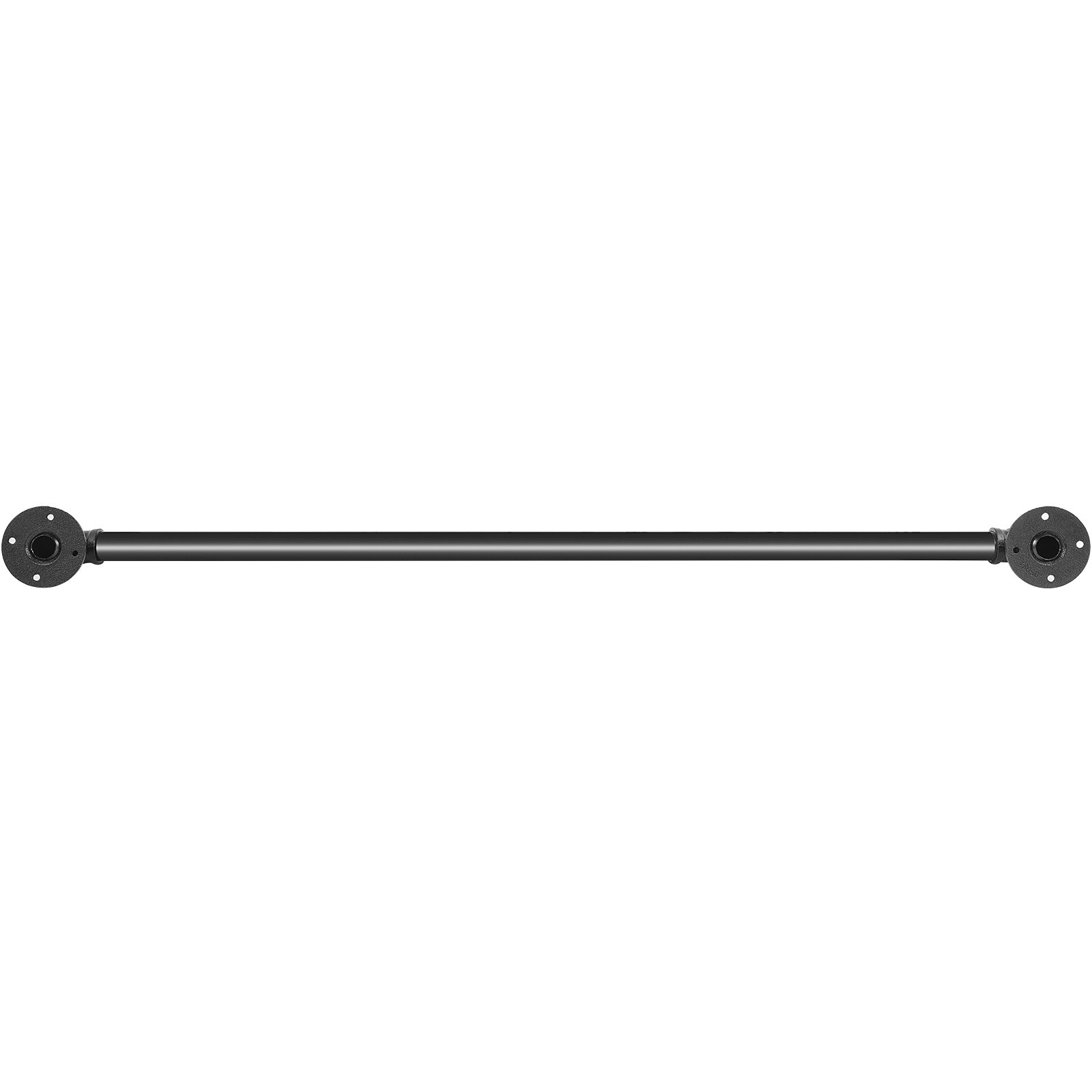 VEVOR Pipe Stair Handrail, 91.4 cm Staircase Handrail, 199.6 kg Load Capacity Carbon Steel Pipe Handrail, Industrial Pipe Handrail with Wall Mount Support, Round Corner Wall Handrailings for Indoor, Outdoor