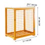 VEVOR Cylinder Storage Cabinet for Two 50lbs/23kg Cylinders, Vertical Cylinder Storage Cage 31inch Length, 20.5inch Width, 34inch Height, Steel Gas Cylinder Cabinet for Storage and Protection