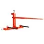 VEVOR 49" Hay Spear, Bale Spears 1600lbs Loading Capacity, Three-Point Hitch Tractor Attachment with 2pcs 17.5" Stabilizer Spears, Quick Attach Spike Forks
