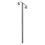 VEVOR Handrails for Outdoor Steps, 1-2 Step Single-Post Stair Hand Rail Kit, Gray Stair Rails for Seniors, Concrete Steps & Porch & Deck, Heavy-Duty Galvanized Steel Railings w/ Installation Hardware