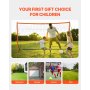 VEVOR Portable Soccer Goal, 12x6 ft Adults Kids Backyard Soccer Net, Large Practice Soccer Net, Steel Fiberglass Structure Training Goal Set, All-Weather Outdoor Soccer Goals with Carry Bag, Orange