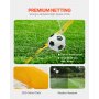 12x6 ft Portable Soccer Goal Kids Soccer Net Carry Bag Backyard Training Yellow