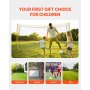 VEVOR Portable Soccer Goal, 12x6 ft Adults Kids Backyard Soccer Net, Large Practice Soccer Net, Steel Fiberglass Structure Training Goal Set, All-Weather Outdoor Soccer Goals with Carry Bag, Yellow