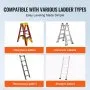 VEVOR Ladder Levler, 11.4 inch Expansion Length Steel Ladder Leveling Tool, Quick Release Pitch Hopper, Stair Ladder Stabilizer Easy to Use,Extension Ladder Accessories for Uneven Ground