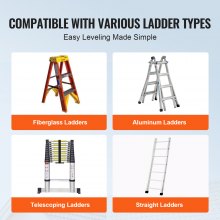 VEVOR Ladder Levler 11.4 inch Expansion Length Leveling Tool Quick Release