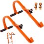 VEVOR Ladder Roof Hook Stabilizer 2 Pack with Wheel Labber Grip T-Bar Steel