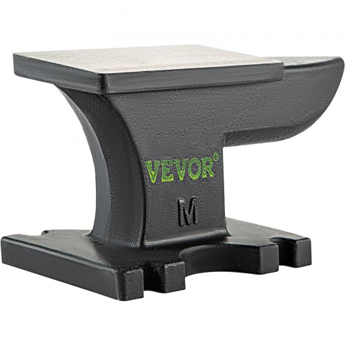 VEVOR Cast Iron Anvil, 25 Lbs(11kg) Single Horn Anvil with 6.8 x 3.5 inch Countertop and Stable Base, High Hardness Rugged Round Horn Anvil Blacksmith, for Bending, Shaping